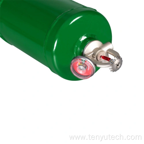 Կախովի չոր փոշու կրակմարիչի առաստաղը տեղադրված է