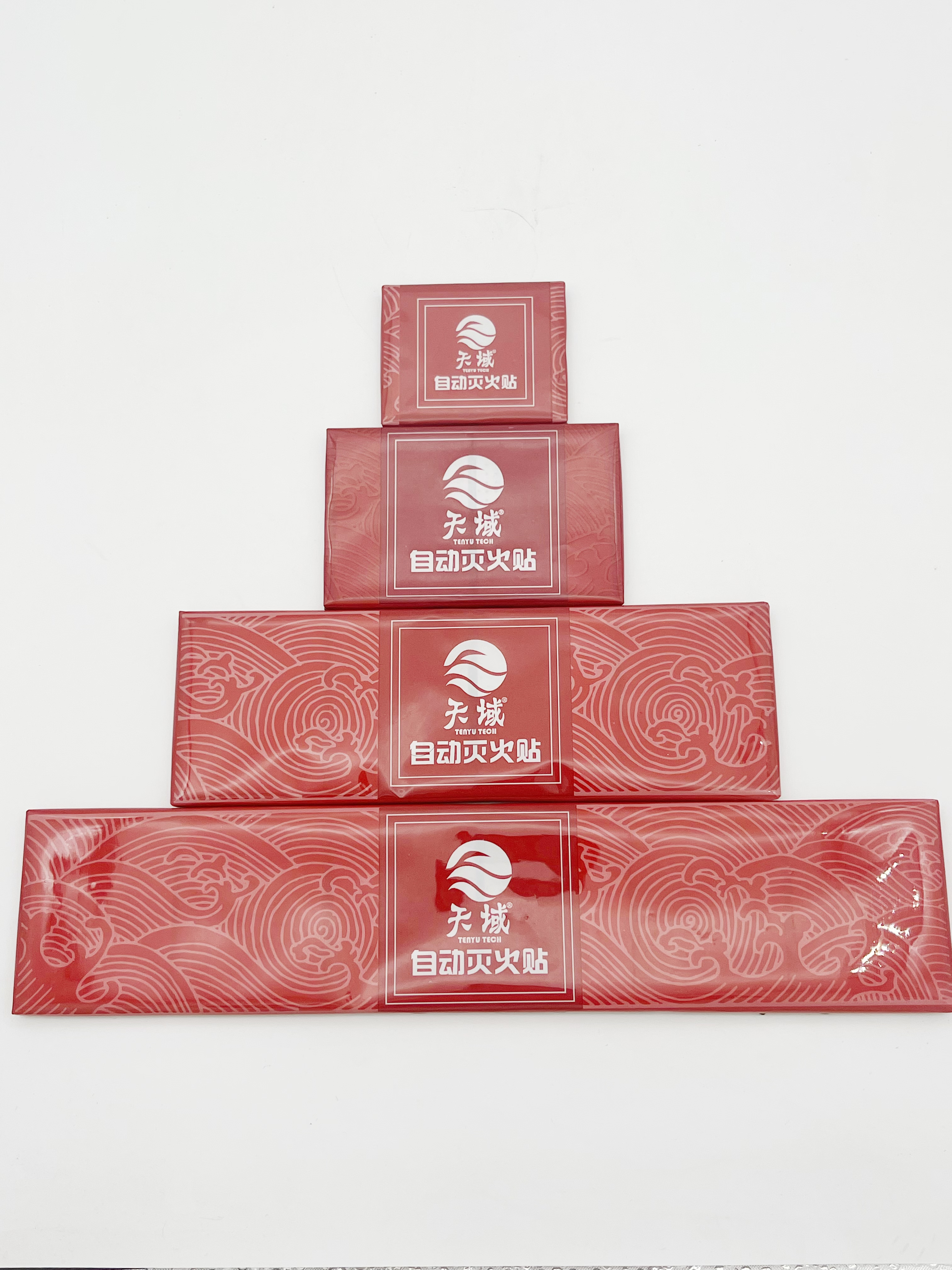 স্টিকার-টাইপ স্বয়ংক্রিয় অগ্নি নির্বাপক যন্ত্রের সাথে অ্যারোসল সামগ্রী - দ্রুত আগুন দমনের জন্য তাত্ক্ষণিক সক্রিয়করণ